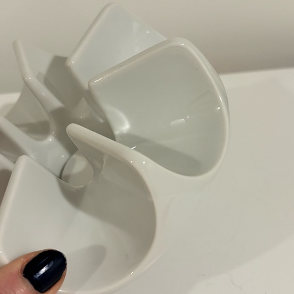 German Arzberg mid century white porcelain teapot warmer candle holder ceramic - Picture 8 of 11